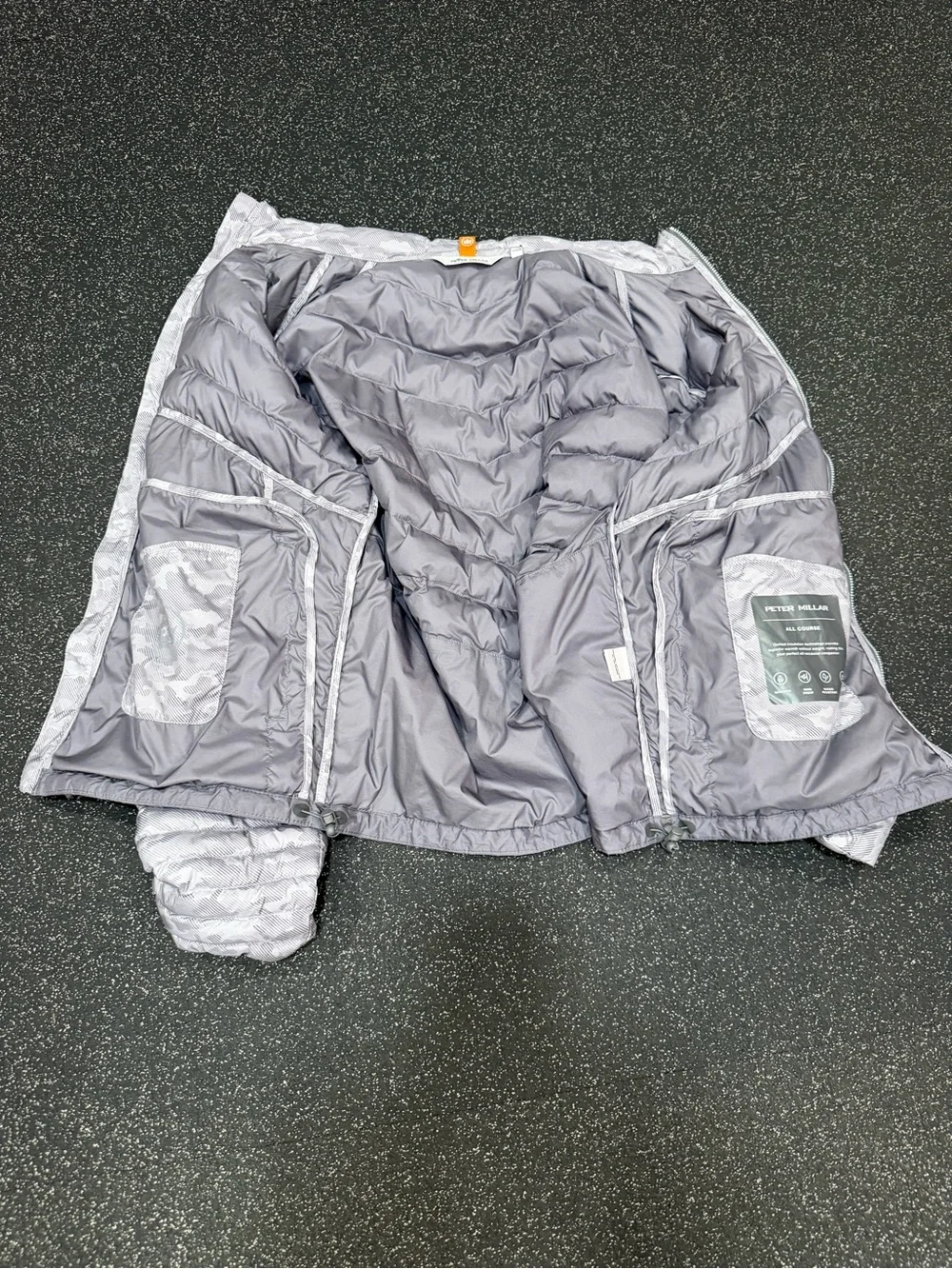 Peter Millar All Course Gray Camo Golf Jacket, Men’s Large